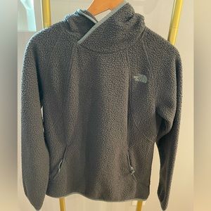 The North Face Fleece Hooded Pullover Charcoal Grey Women’s Size Medium